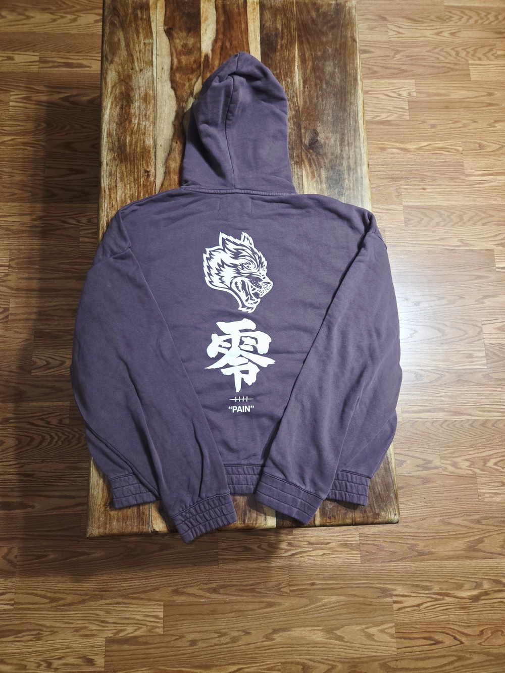 Darc Sport/Naruto Collab "PAIN" Unisex Purple Zip-Up Hoodie - Picture 7 of 9